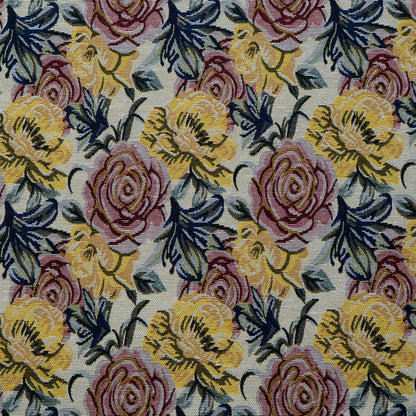 Multicolor Floral Design Cotton Blend Jacquard | SKU: JDD-444