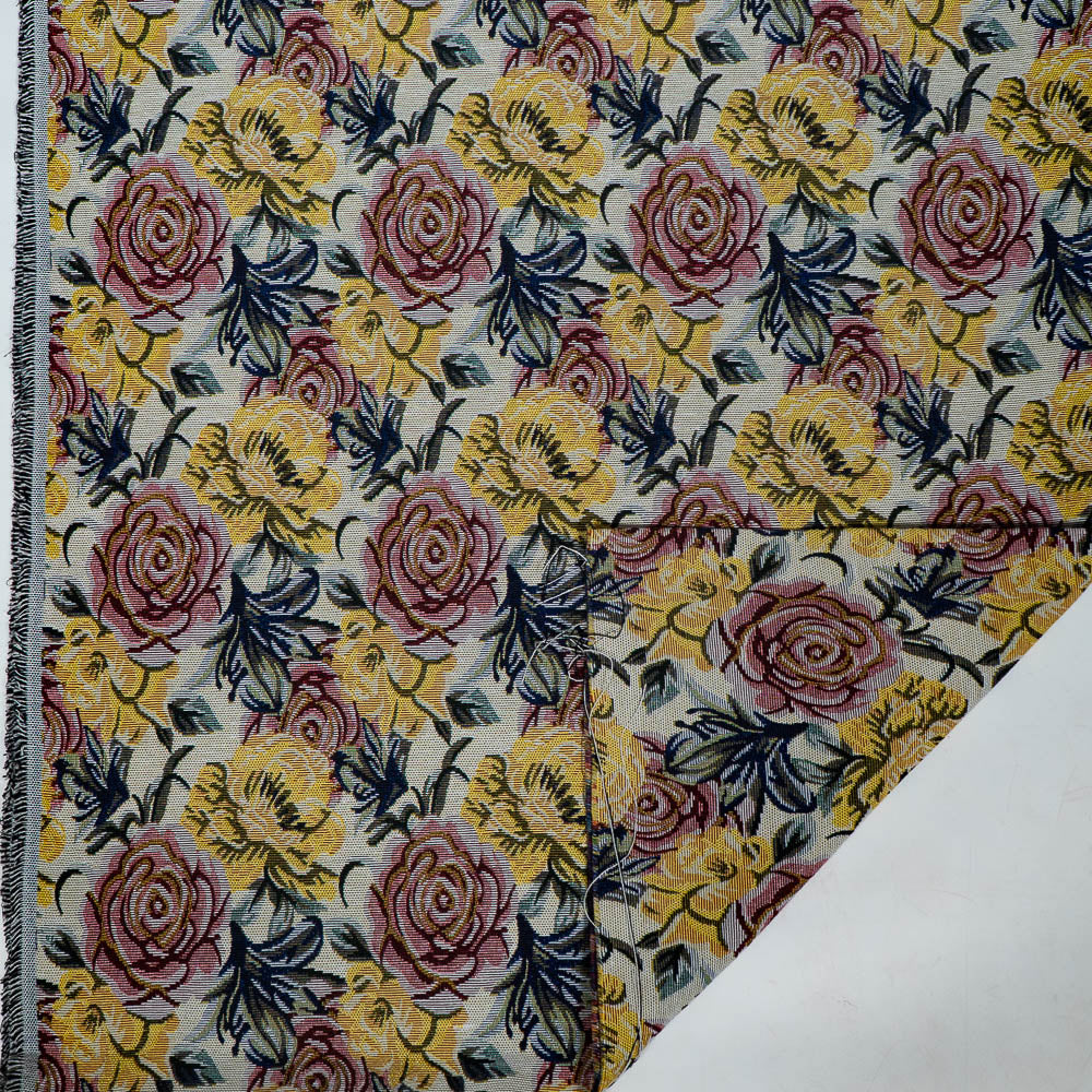 Multicolor Floral Design Cotton Blend Jacquard (SKU: JDD-444)
