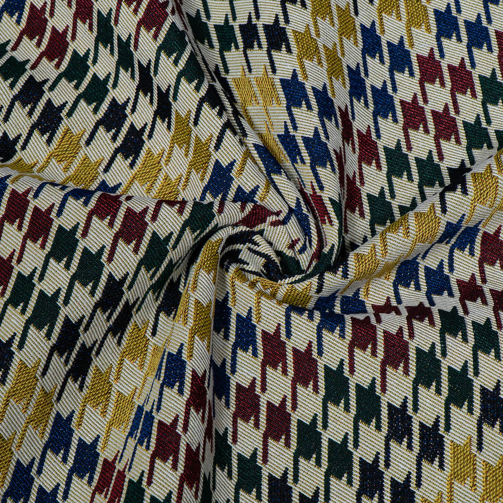 Multicolor Cotton Blend Jacquard (SKU: JDD-453)