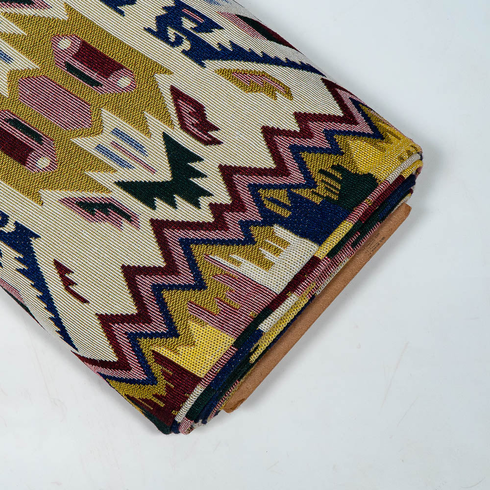 Multicolor Geometric Design Cotton Blend Jacquard (SKU: JDD-454)