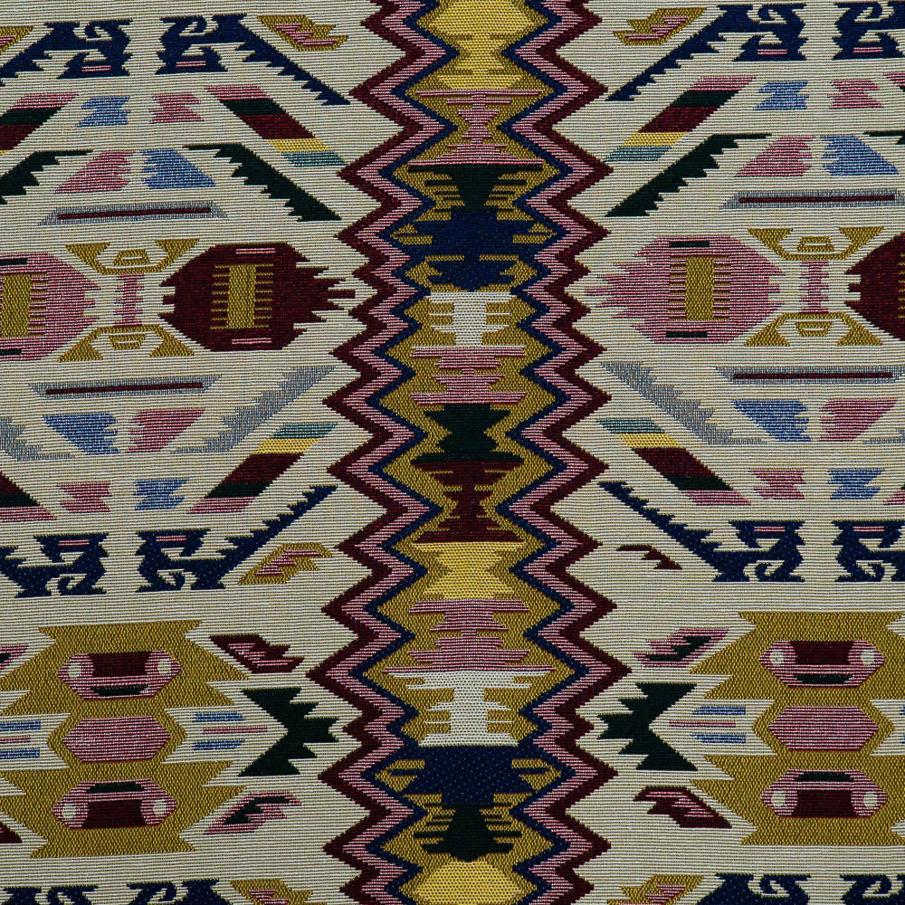 Multicolor Geometric Design Cotton Blend Jacquard (SKU: JDD-454)
