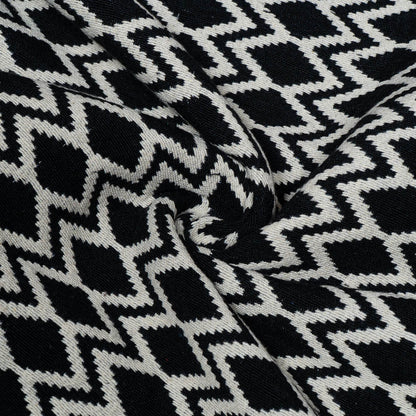 Black & White Dimond Design Cotton Blend Jacquard | SKU: JDD-459