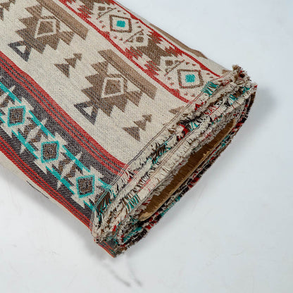 Multicolor Geometric Design Cotton Blend Jacquard | SKU: JDD-462