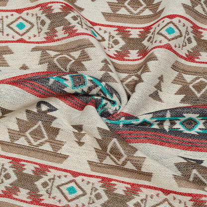 Multicolor Geometric Design Cotton Blend Jacquard | SKU: JDD-462