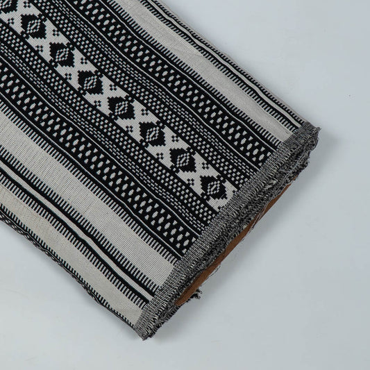 Black & White Geometric Cotton Jacquard ( SKU: JDD-470)