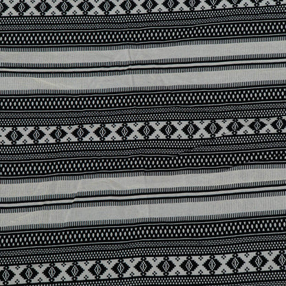 Black & White Abstract Cotton Jacquard | SKU: JDD-470