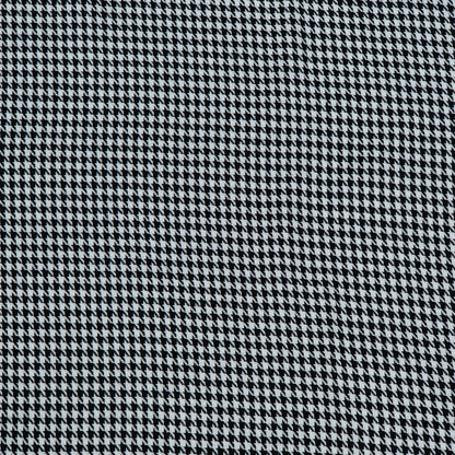 Black & White Houndstooth Cotton Blend Jacquard (SKU: JDD-473)