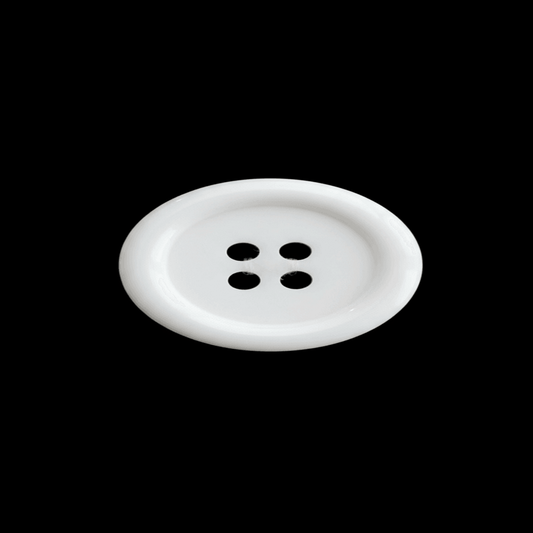 White Plastic Button ( Width : 2 cm ) Pack of 10
