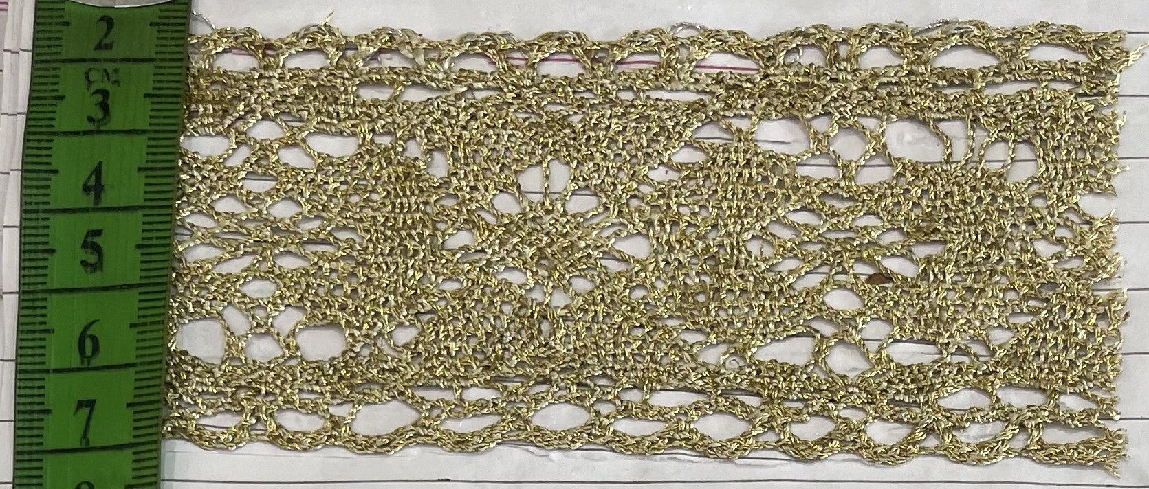 Golden Zari lace (Sku-Z-21)