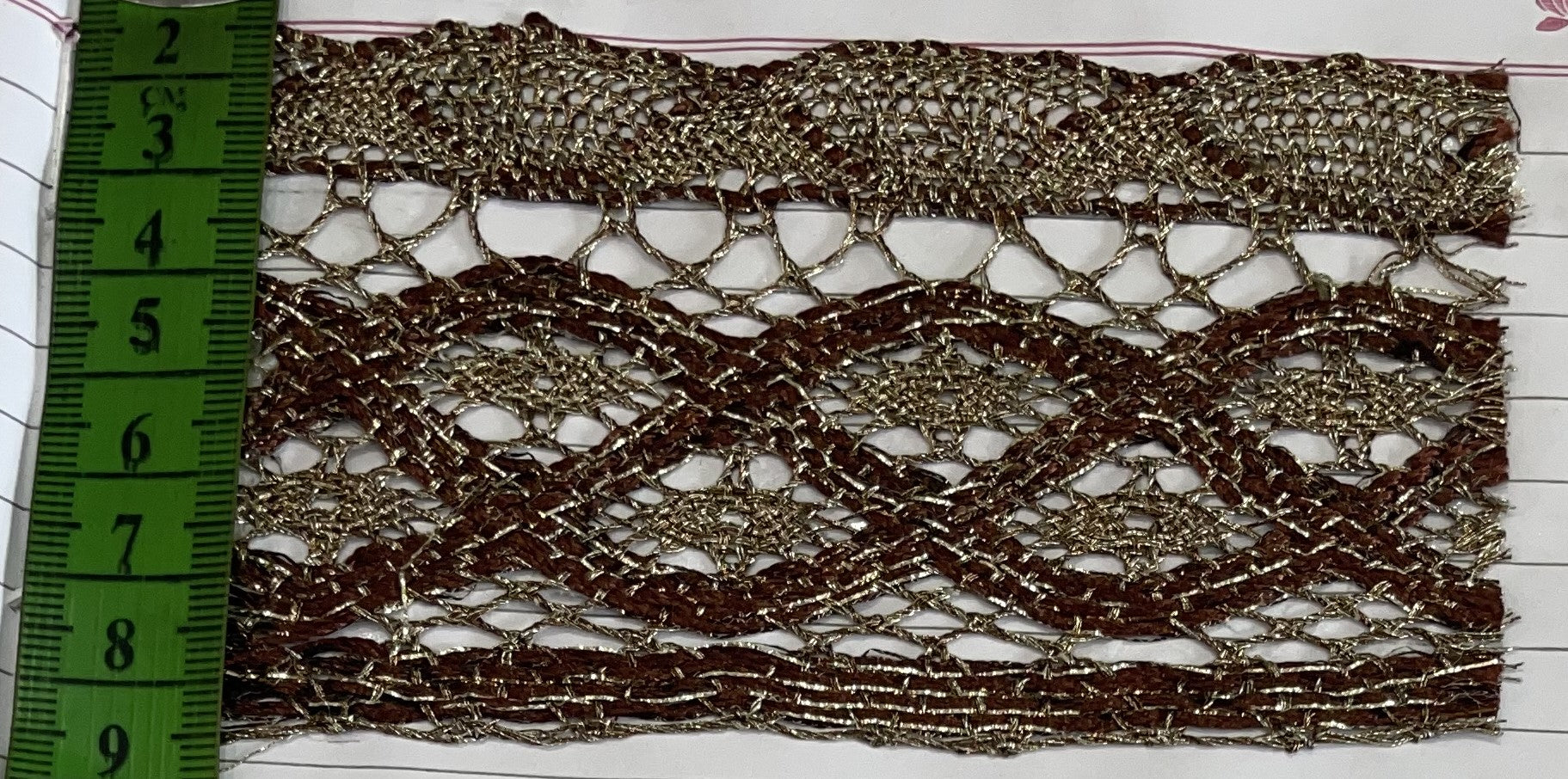 Brown & Golden Zari lace (Sku-Z-27)