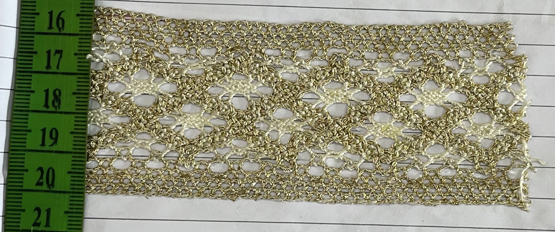 Golden Zari lace (Sku-Z-29)