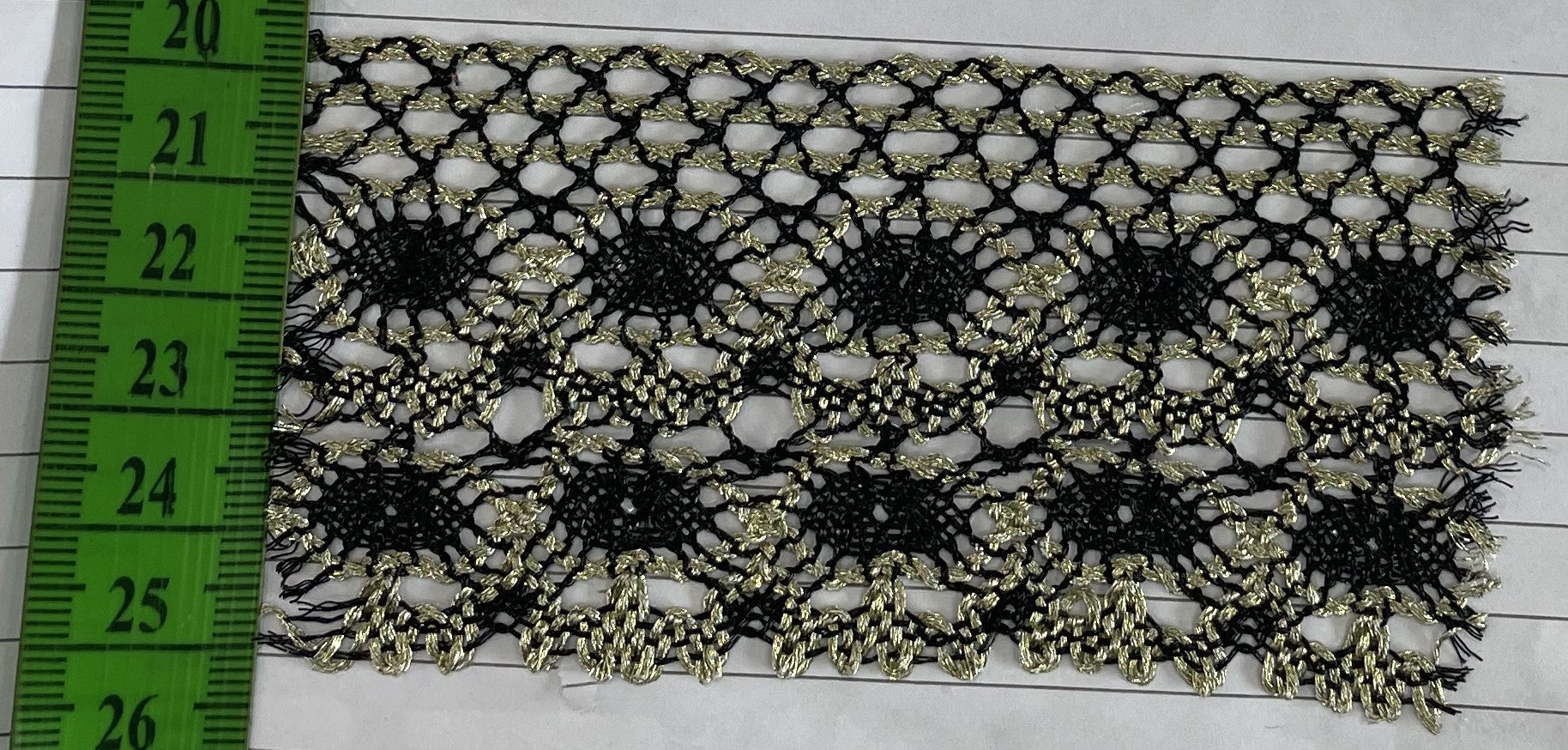 Black & Golden Zari Lace (Sku-Z-39)