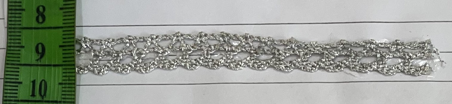 Silver Zari Lace (Sku-Z-42)