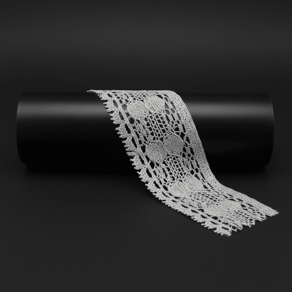 Silver Zari Lace (Width : 2 Inch & Sku-Z-49)