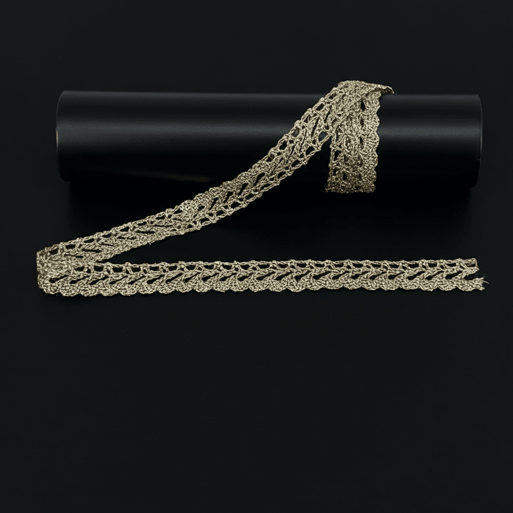Golden Zari Lace (Width : 1 cm & Sku-Z-52)