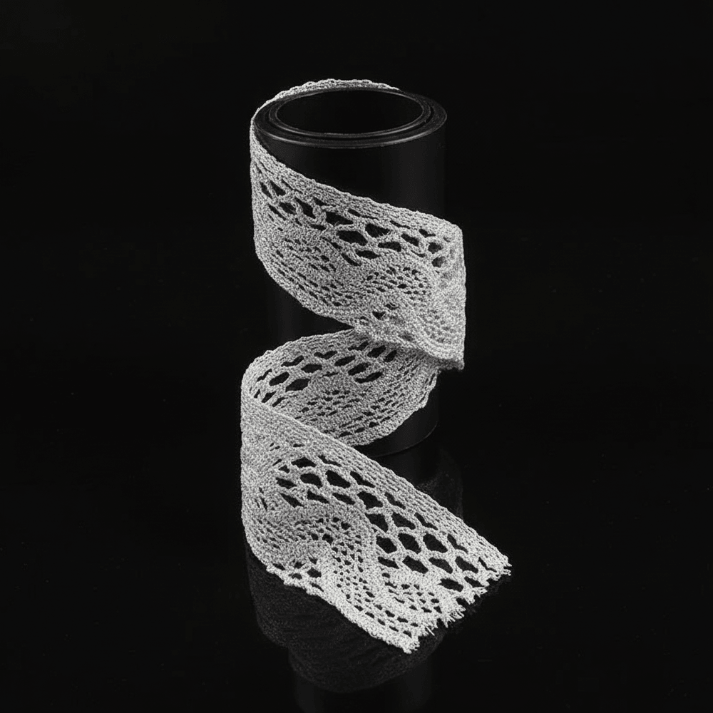 Silver Zari Lace (Width : 2 Inch & Sku-Z-5)