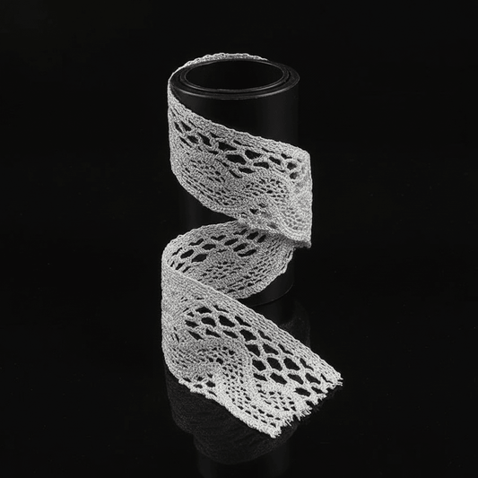 Silver Zari Lace (Width : 2 Inch & Sku-Z-5)