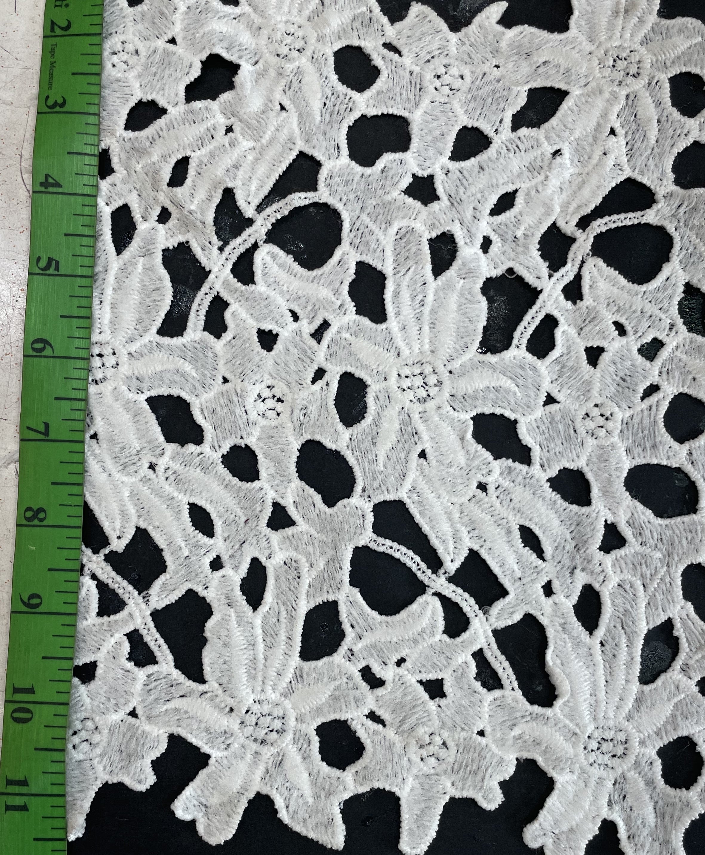 White Cotton Dyeable Chemical lace (Sku: Ch-121)