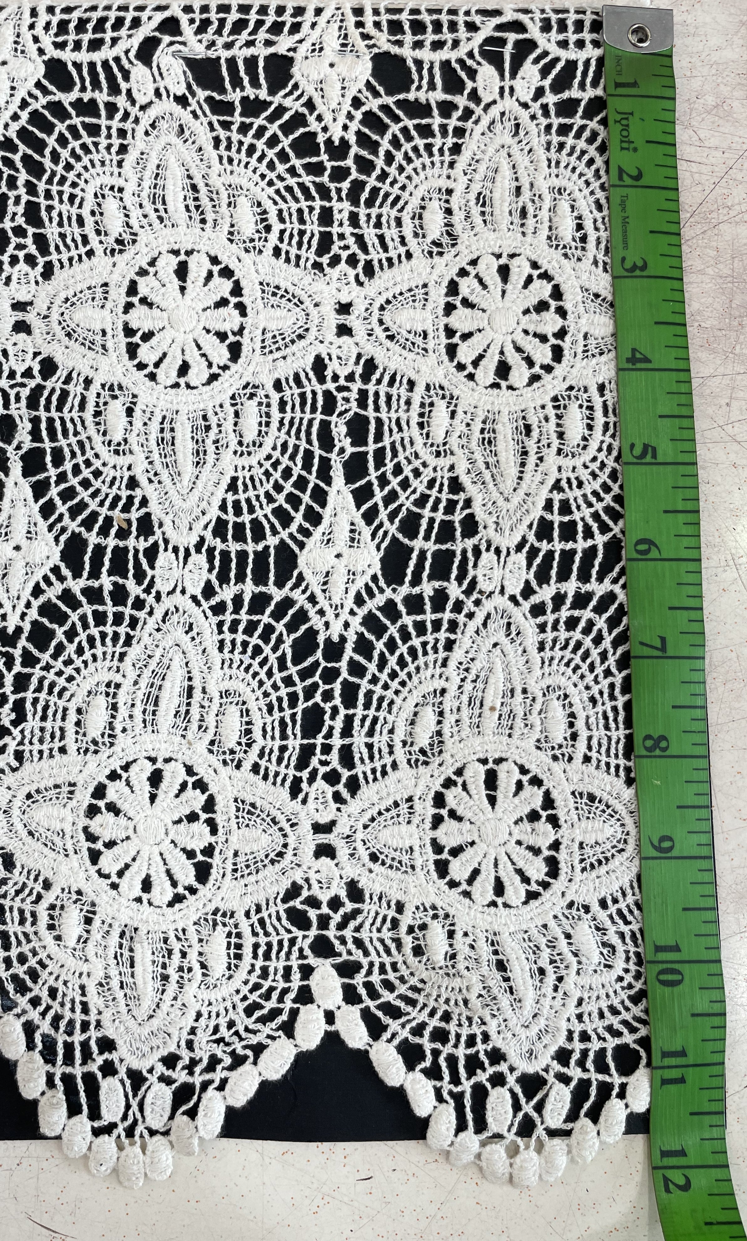 White Cotton Dyeable Chemical lace (Sku: Ch-123)