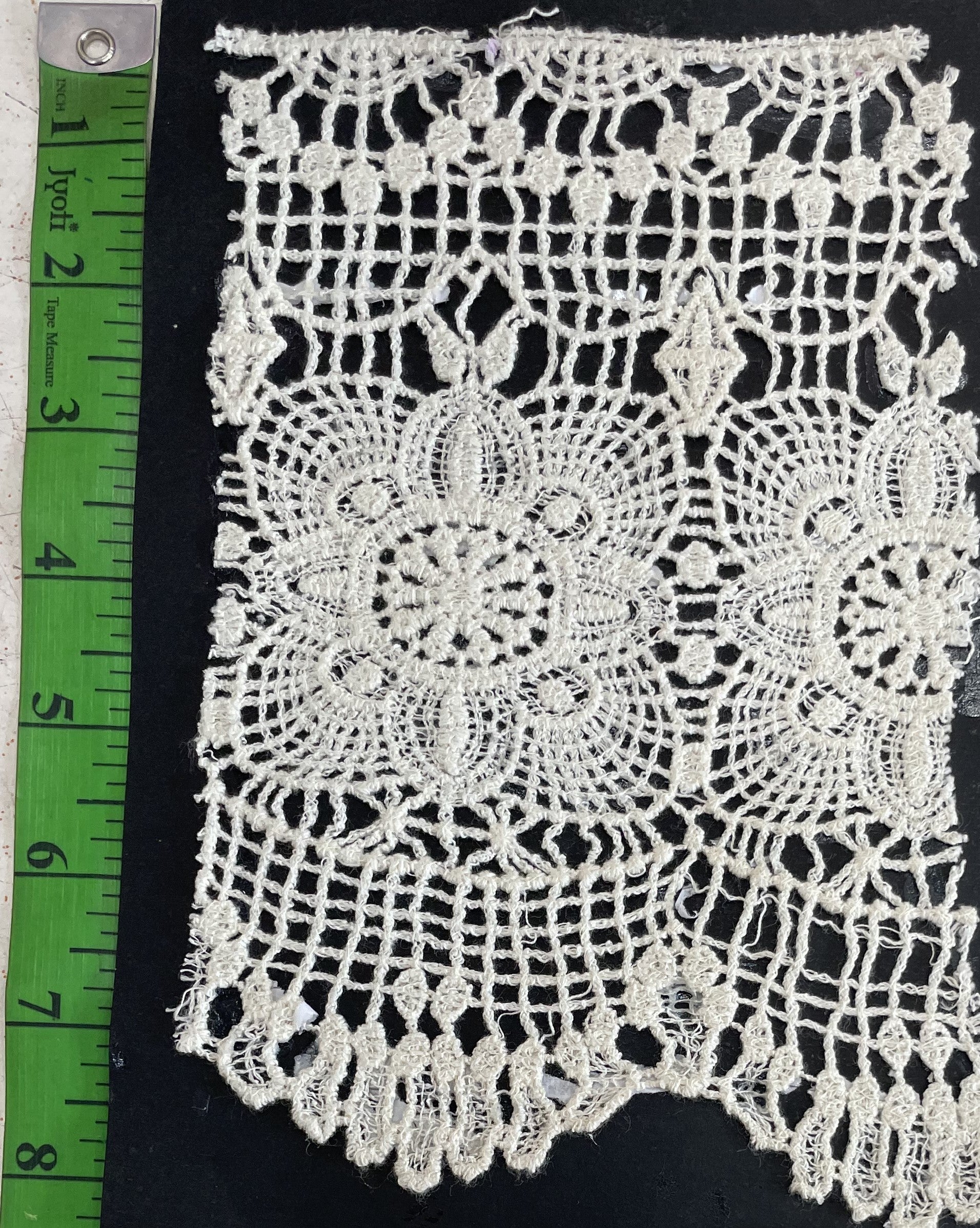 White Cotton Dyeable Chemical lace (Sku: Ch-124)