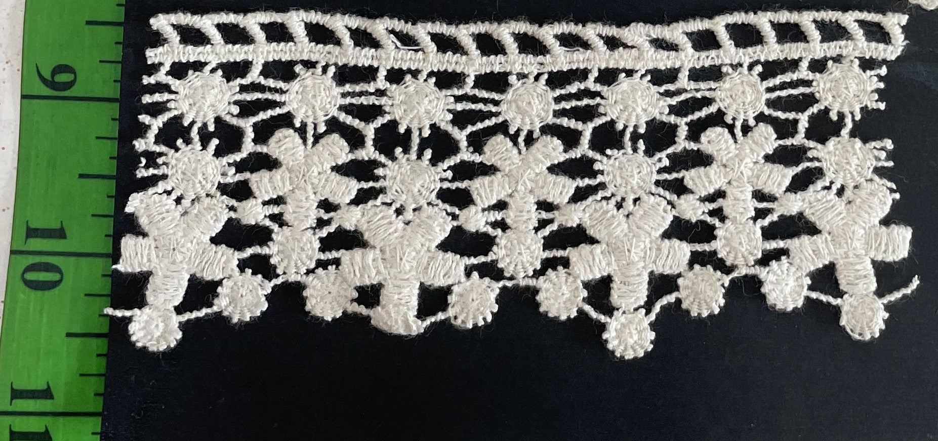 White Cotton Dyeable Chemical lace (Sku: Ch-125)