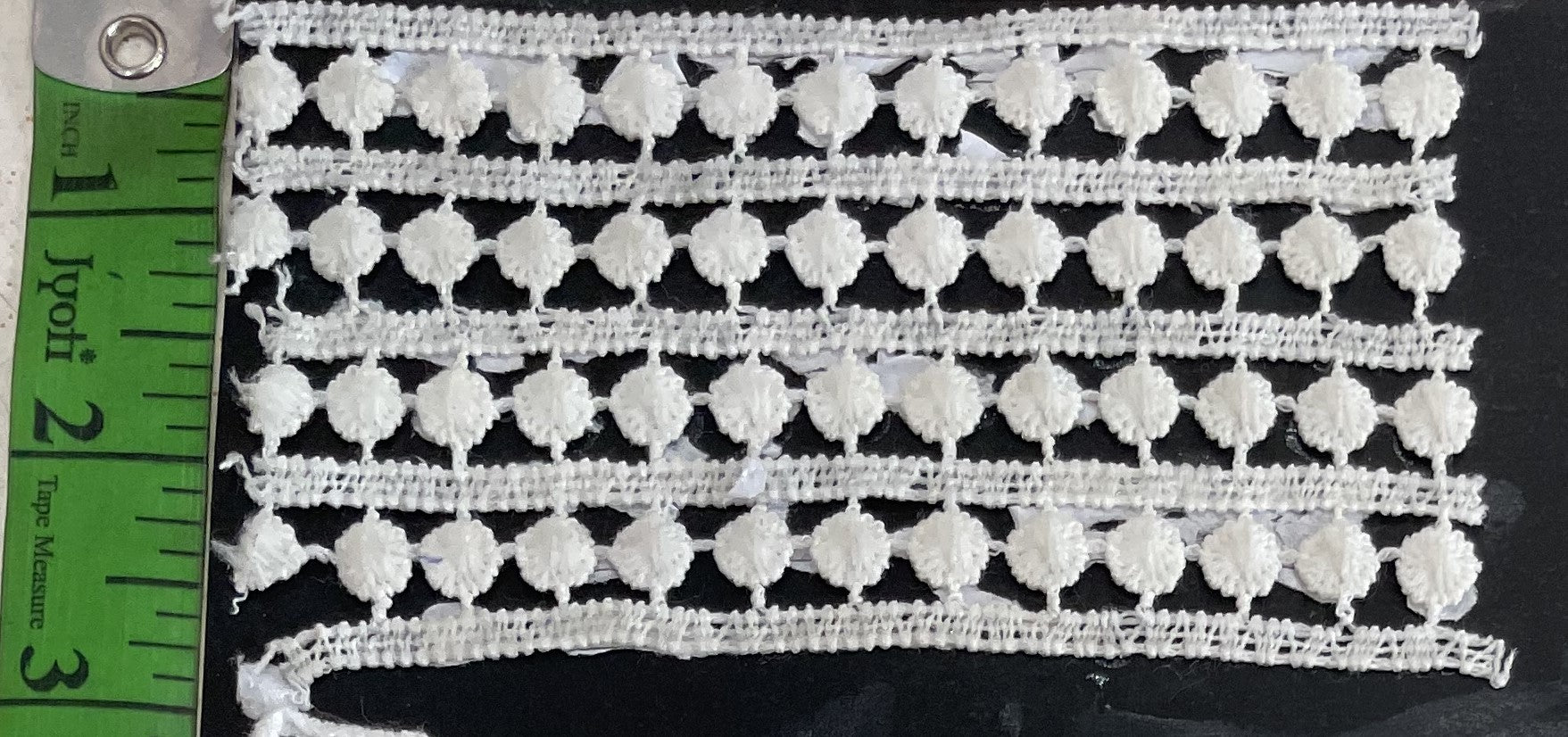 White Cotton Dyeable Chemical lace (Sku: Ch-128)