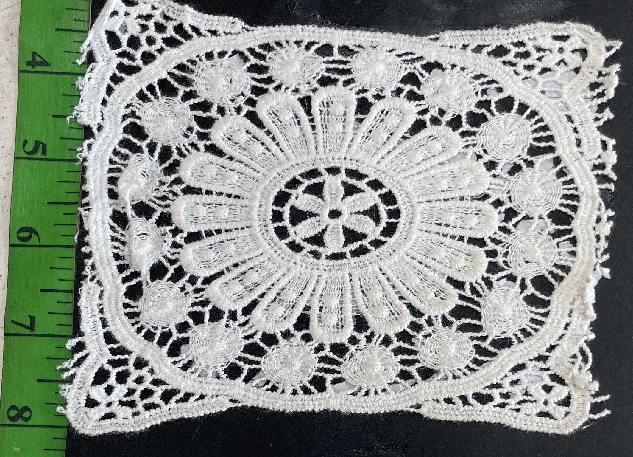 White Cotton Dyeable Chemical lace (Sku: Ch-129)