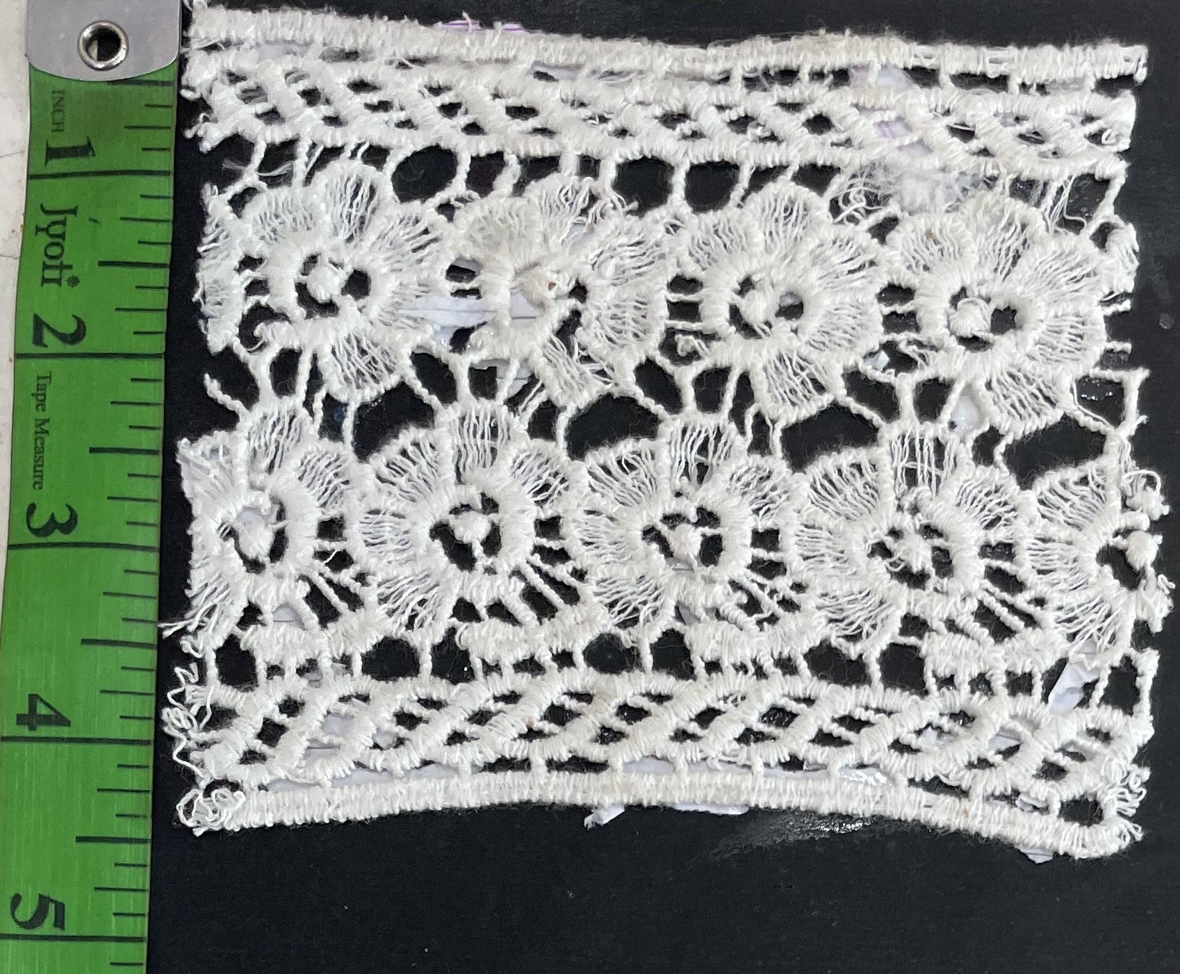 White Cotton Dyeable Chemical lace (Sku: Ch-132)