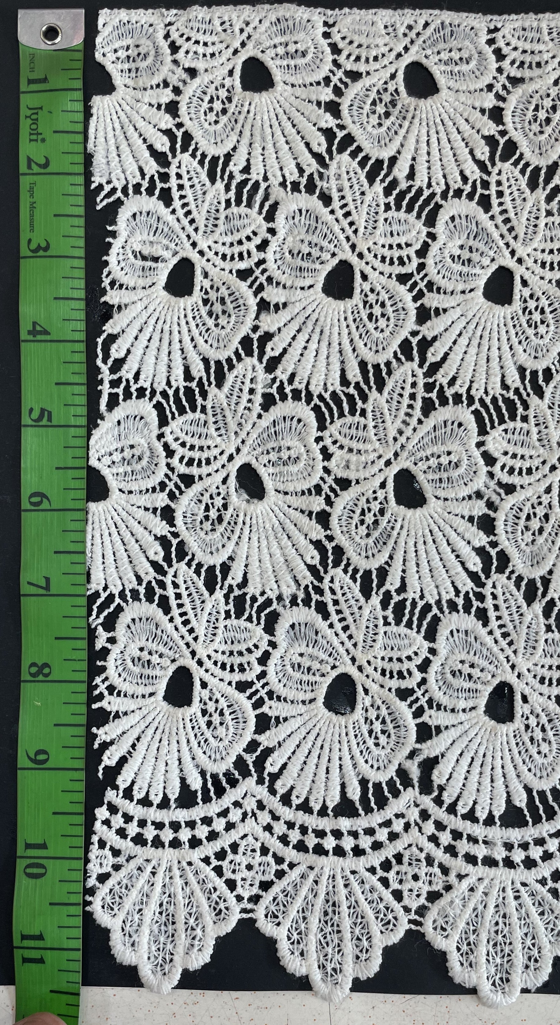 White Cotton Dyeable Chemical lace (Sku: Ch-140)