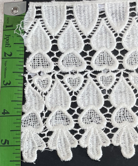 White Cotton Dyeable Chemical lace (Sku: Ch-141)