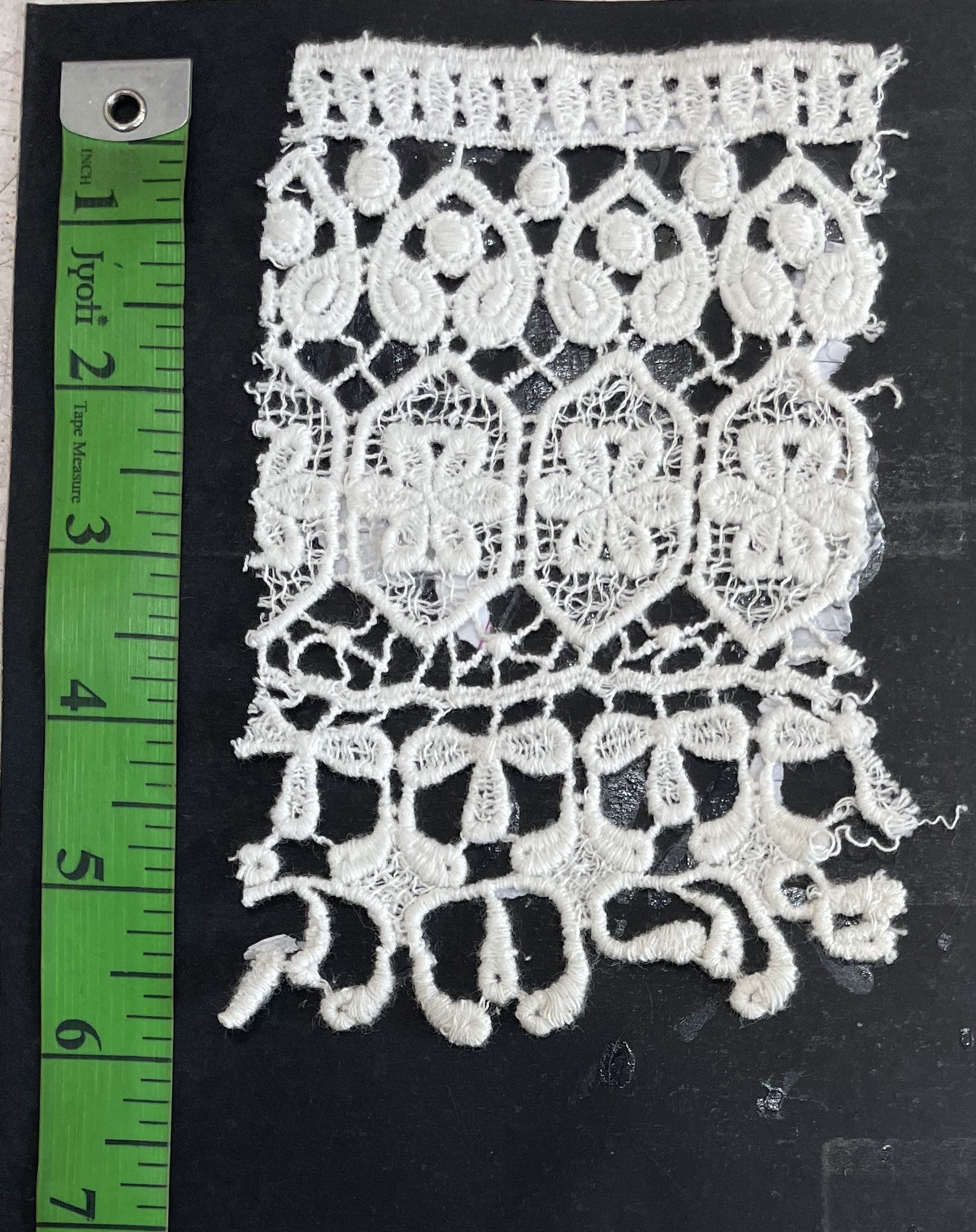 White Cotton Dyeable Chemical lace (Sku: Ch-143)