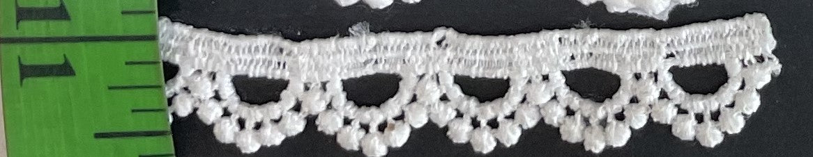 White Cotton Dyeable Chemical lace (Sku: Ch-15)