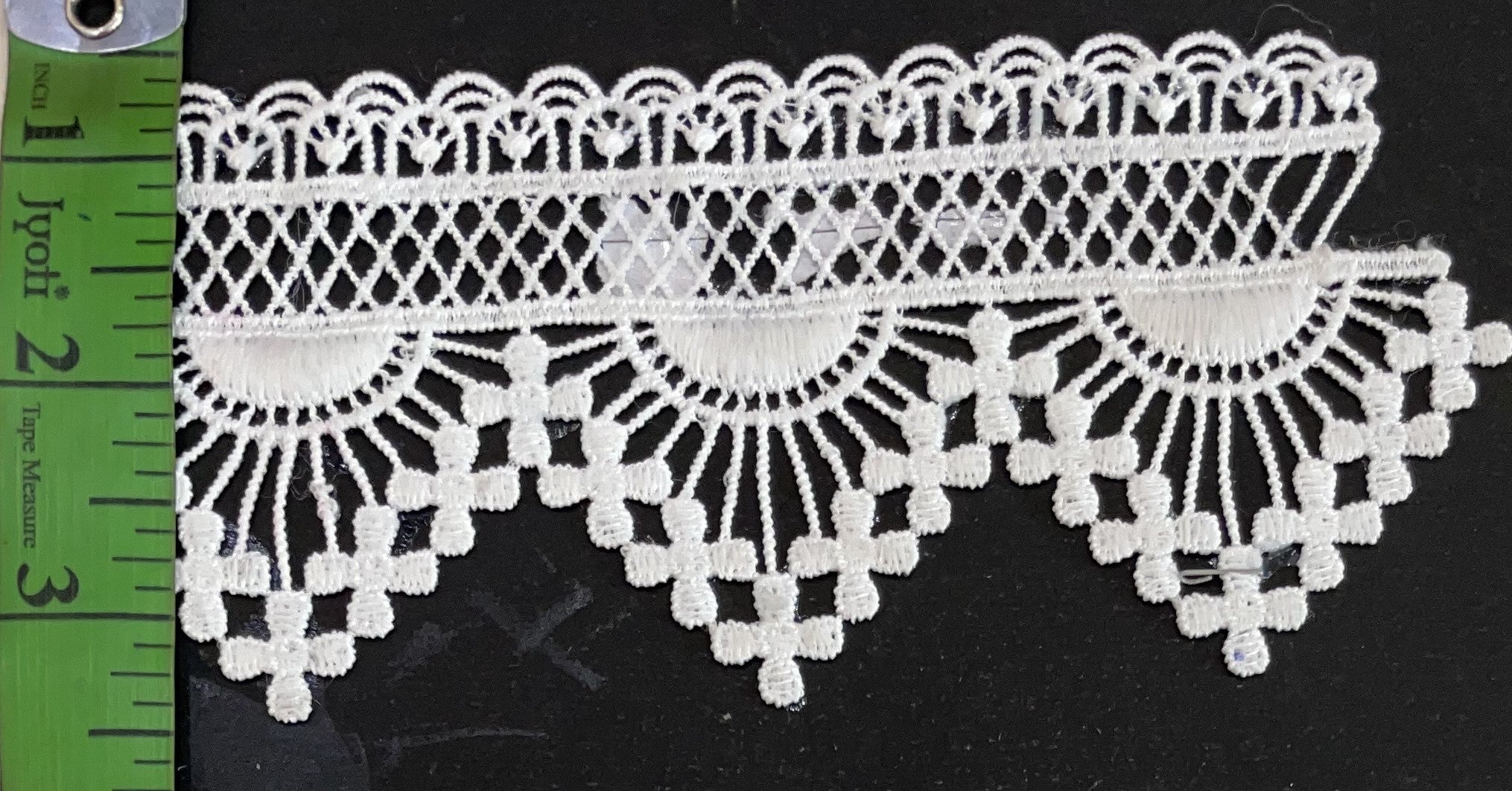 White Cotton Dyeable Chemical lace (Sku: Ch-16)