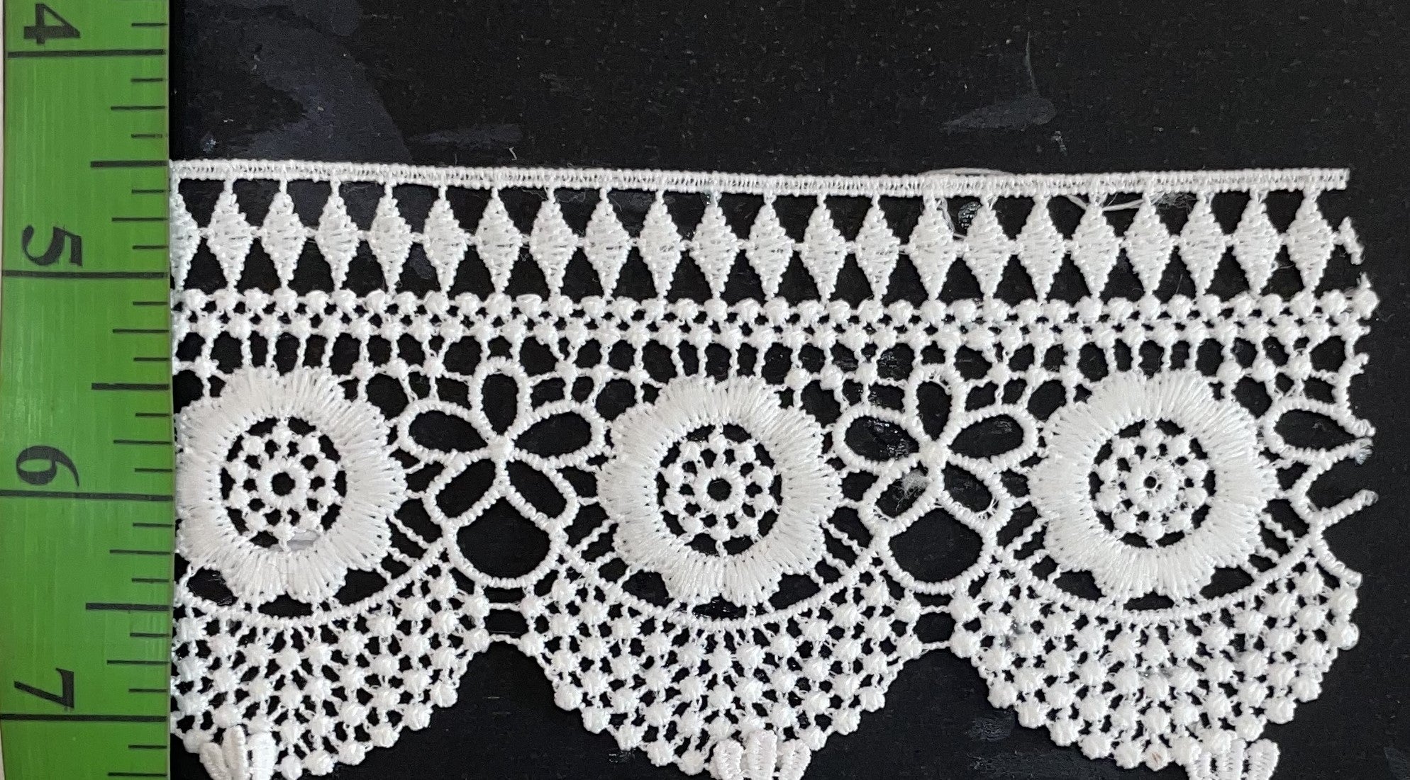 White Cotton Dyeable Chemical lace (Sku: Ch-17)