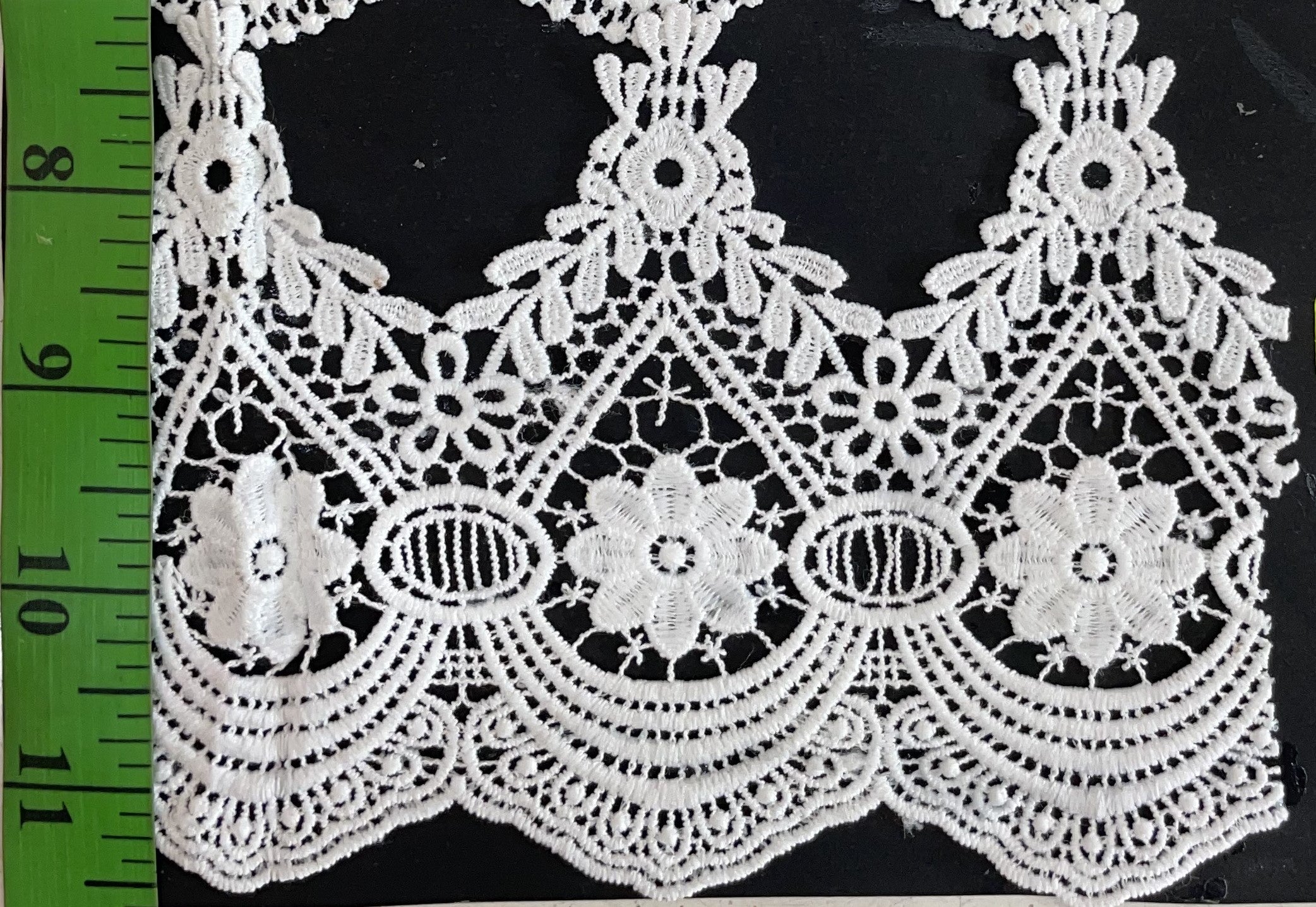 White Cotton Dyeable Chemical lace (Sku: Ch-18)