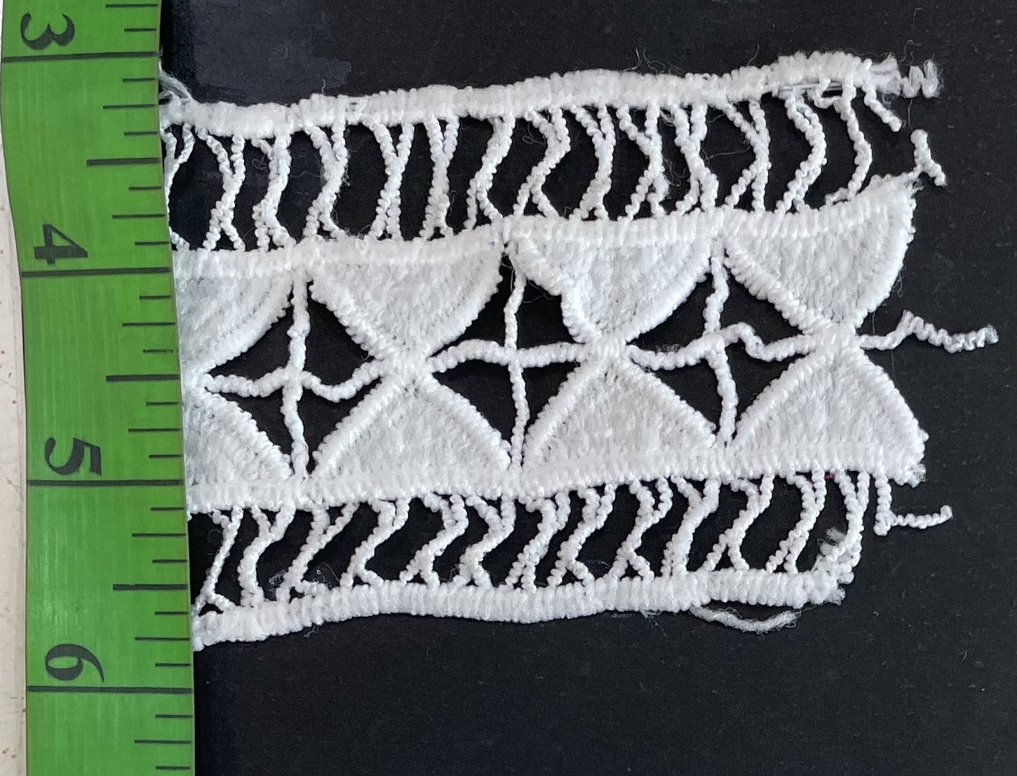 White Cotton Dyeable Chemical lace (Sku: Ch-21)