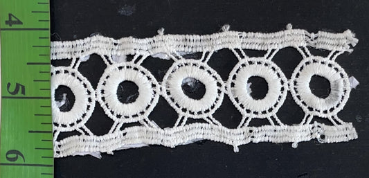 White Cotton Dyeable Chemical lace (Sku: Ch-24)