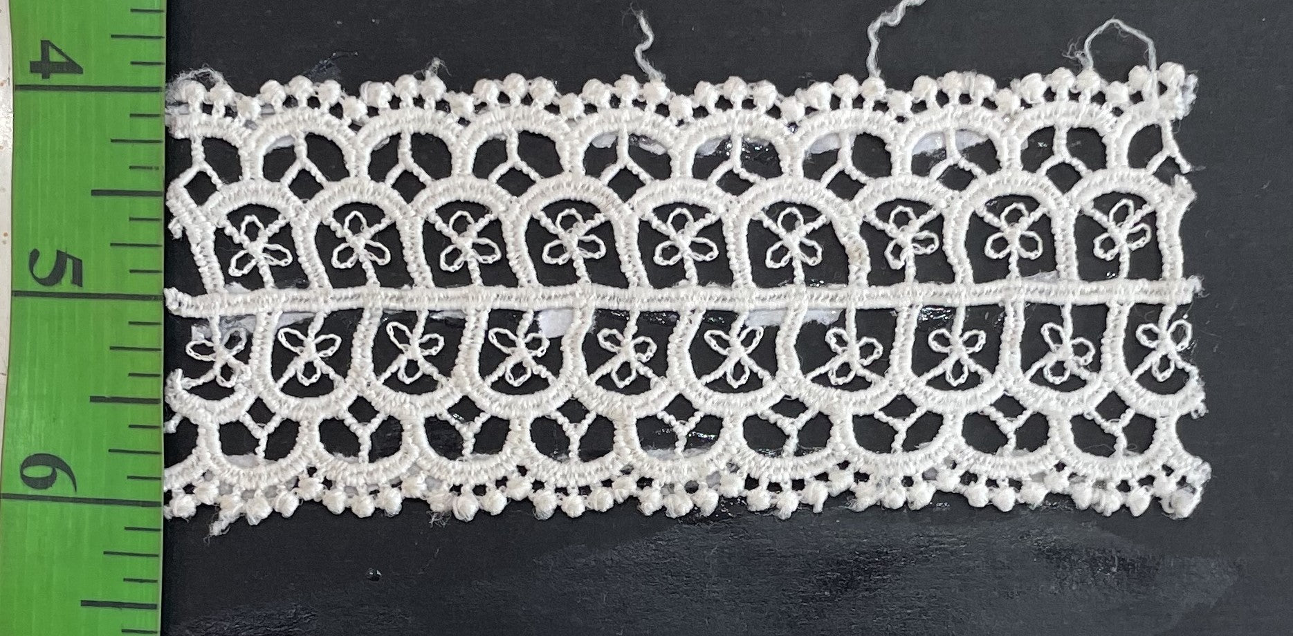 White Cotton Dyeable Chemical lace (Sku: Ch-27)