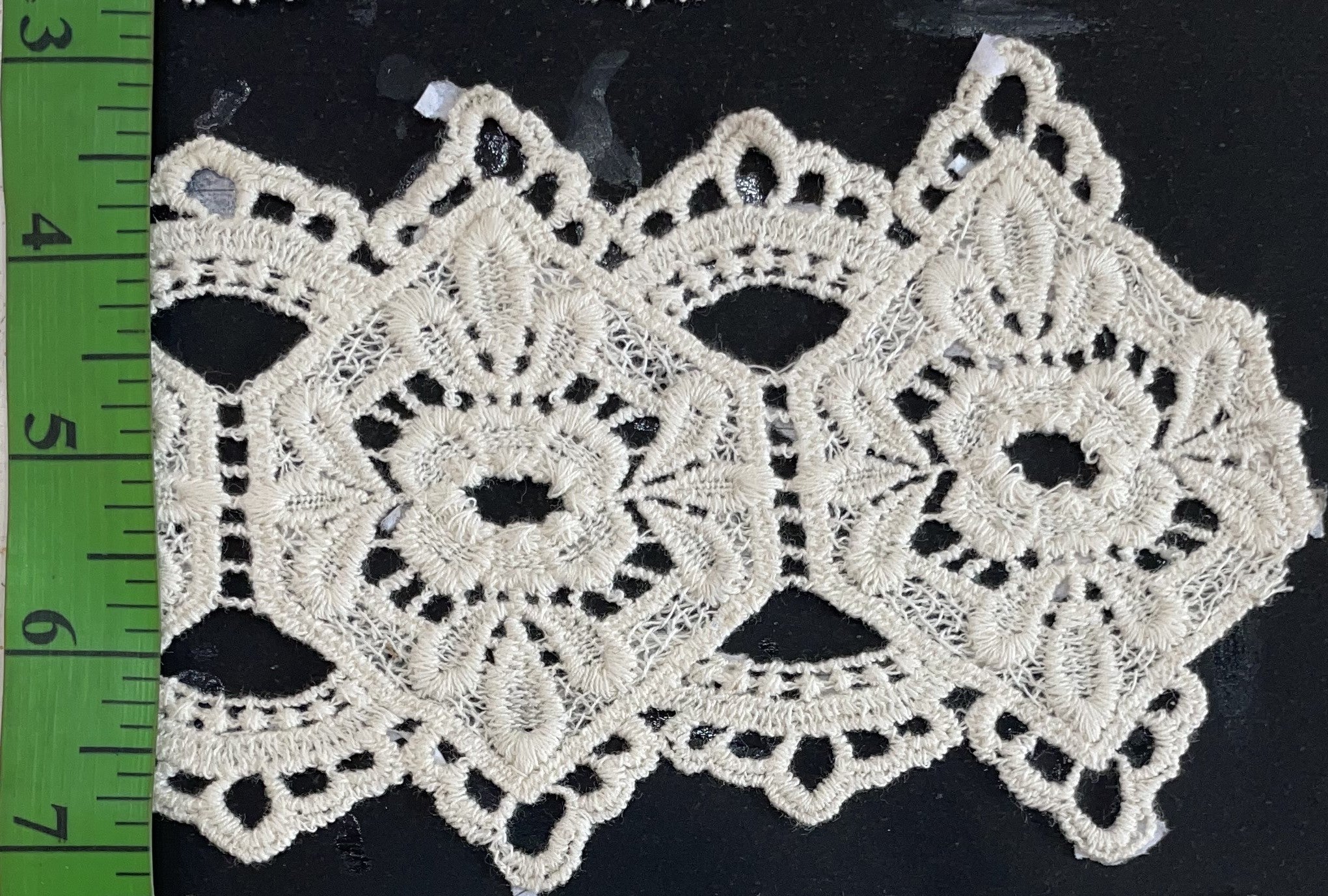 White Cotton Dyeable Chemical lace (Sku: Ch-30)