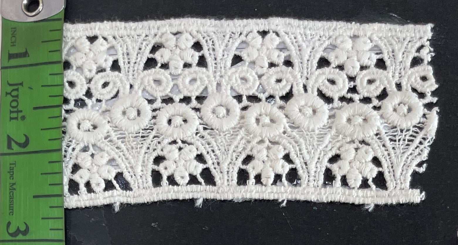 White Cotton Dyeable Chemical lace (Sku: Ch-32)