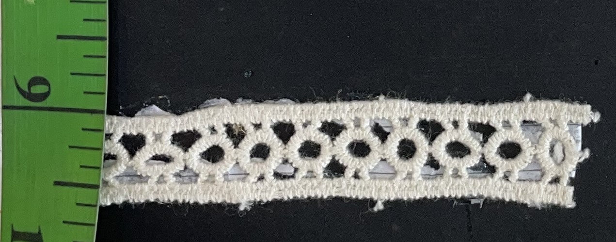 White Cotton Dyeable Chemical lace (Sku: Ch-39)