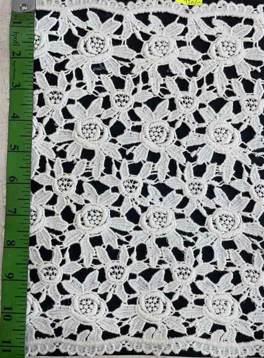 White Cotton Dyeable Chemical Lace (Sku: Ch-42)