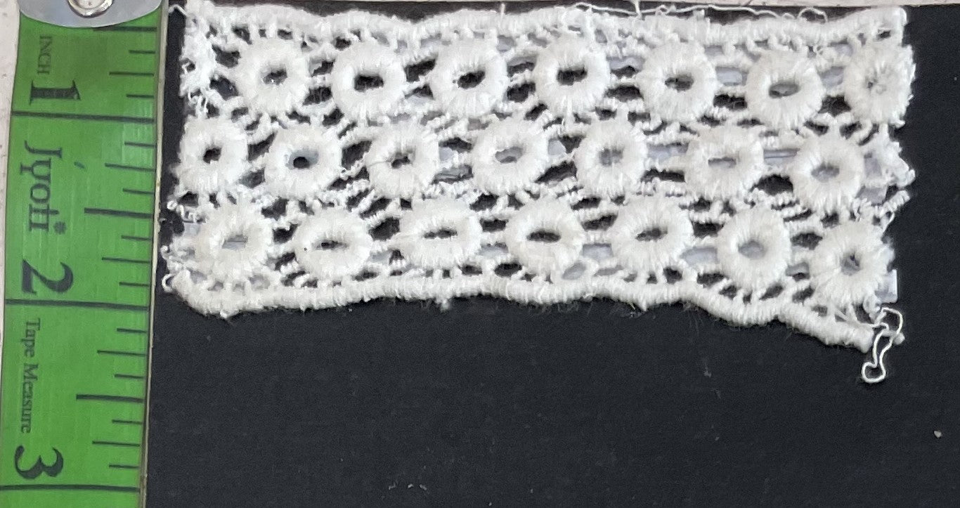 White Cotton Dyeable Chemical Lace (Sku: Ch-48)