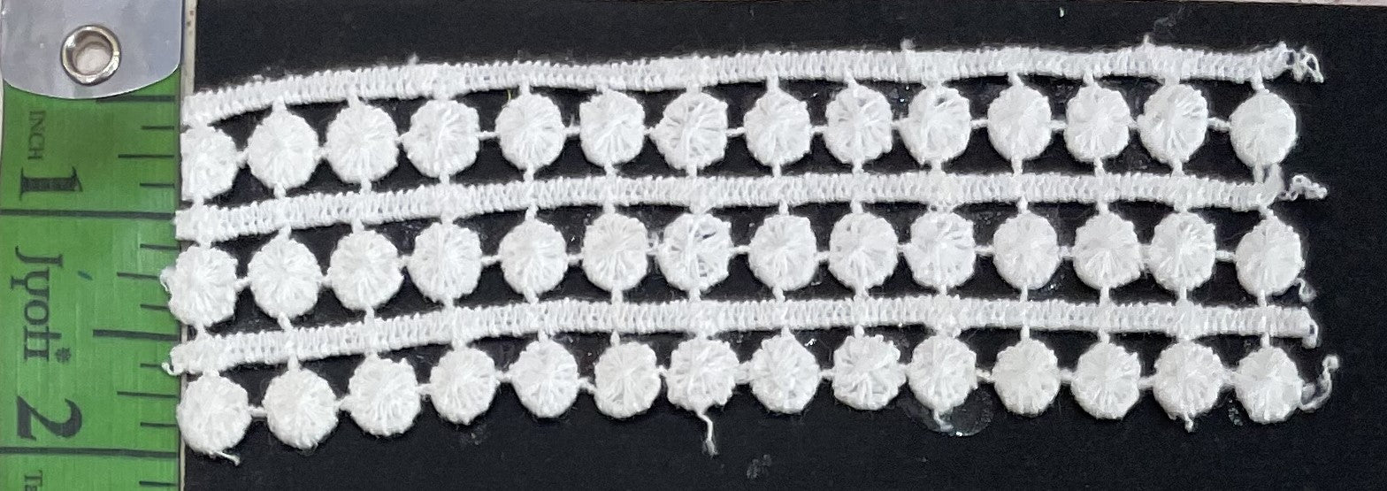 White Cotton Dyeable Chemical Lace (Sku: Ch-55)