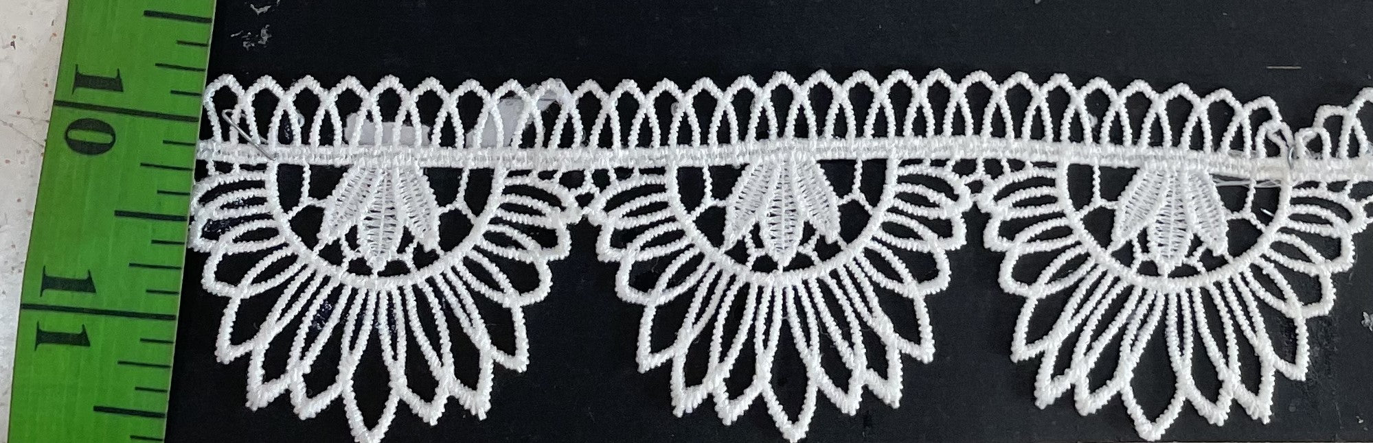 White Cotton Dyeable Chemical lace (Sku: Ch-8)