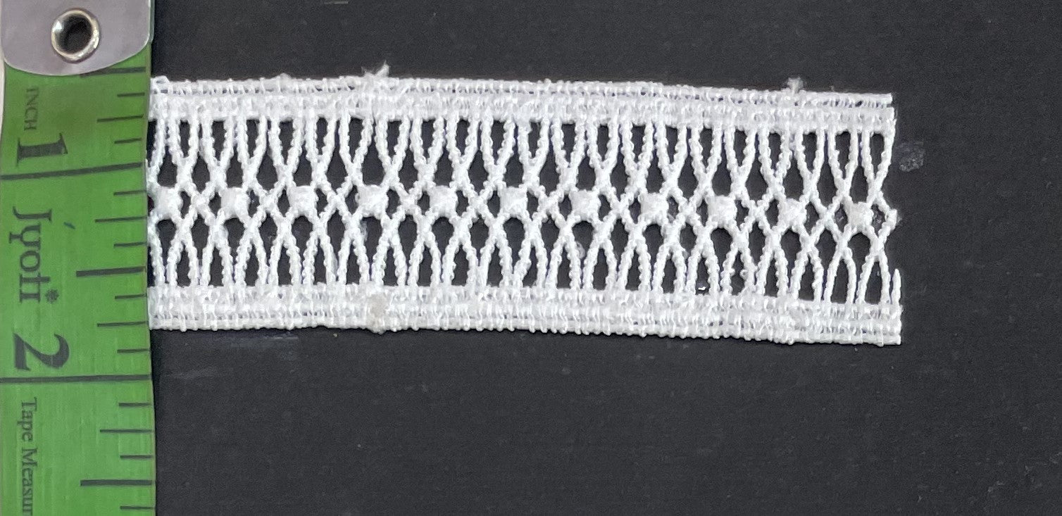 White Cotton Dyeable Chemical lace (Sku: Ch-9)