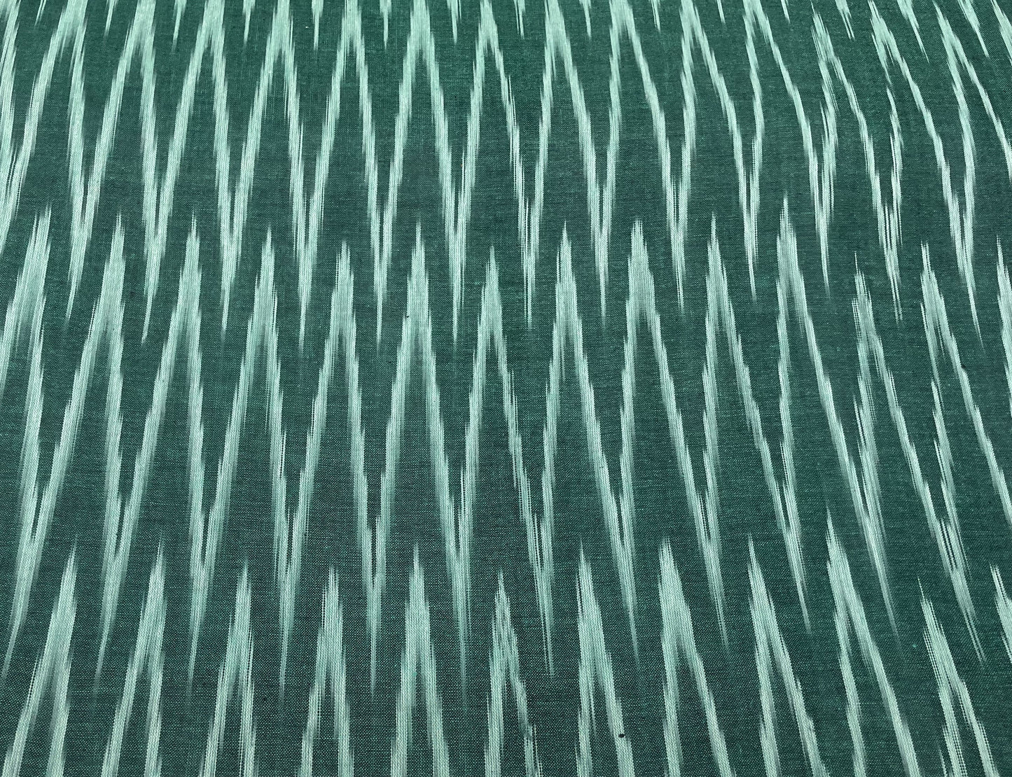 Green Cotton Handloom Ikat (Sku: I-730)