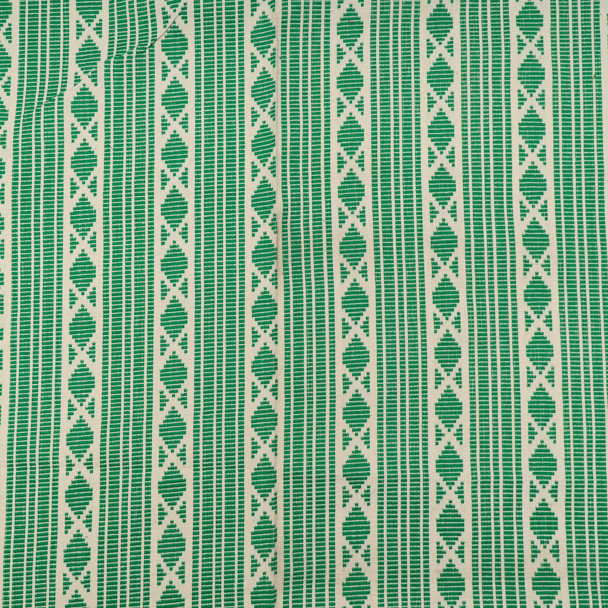 Green & White Cotton Jacquard (Sku: J-484)