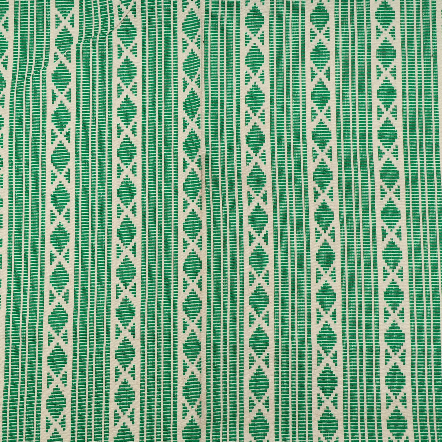 Green & White Cotton Jacquard (Sku: J-484)