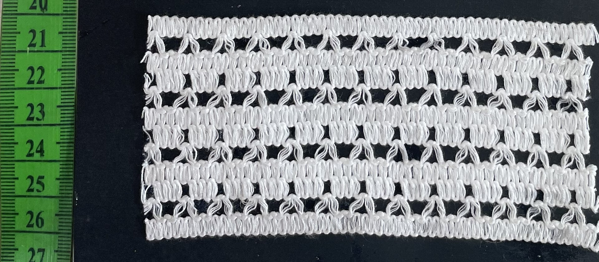 White Dyeable Crochet lace (Sku: K-33)